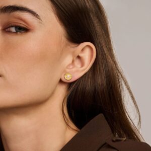 Rivaldi perle øreringe i forgyldt 925 sterling sølv – Spirit Icons