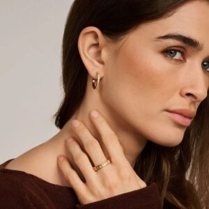 Canis Hoop 20 mm i forgyldt 925 sterling sølv – Spirit Icons