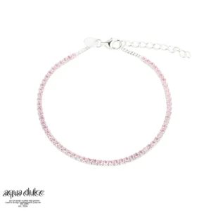 Tennis armbånd rosa zirkonia - Aqua Dulce 5790