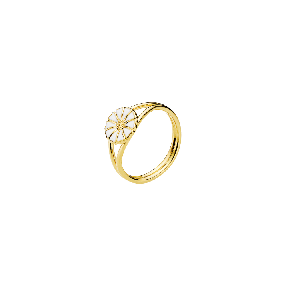 Marguerit ring 9 mm – forgyldt 925 – Lund Copenhagen