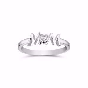 Ring – MOM – rhodineret sølv – Guld & Sølv Design