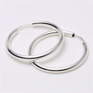 G&S Design sølv creoler 30mm - 2803115