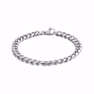 Herre stål armbånd 7 mm – Frank1967