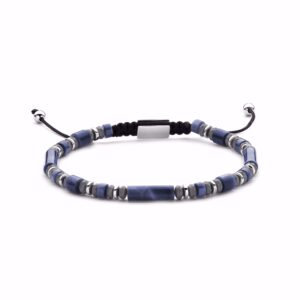 Herre stenarmbånd med lapis og hematit – Frank1967