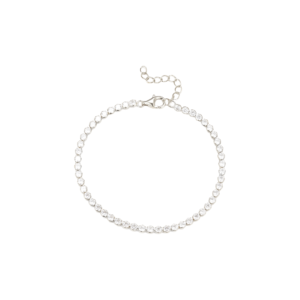 Tennis armbånd i sølv med 2,5 mm runde zirkonia – Aqua Dulce