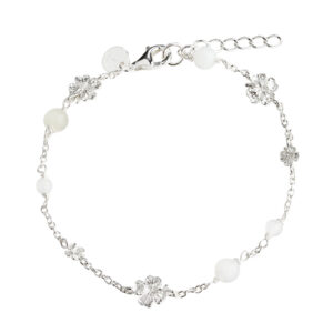 Firkløver armbånd i 925 sterling sølv – Aqua Dulce