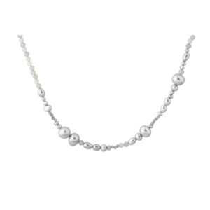 WHISPER PEARL halskæde i 925 sterling sølv – Aqua Dulce