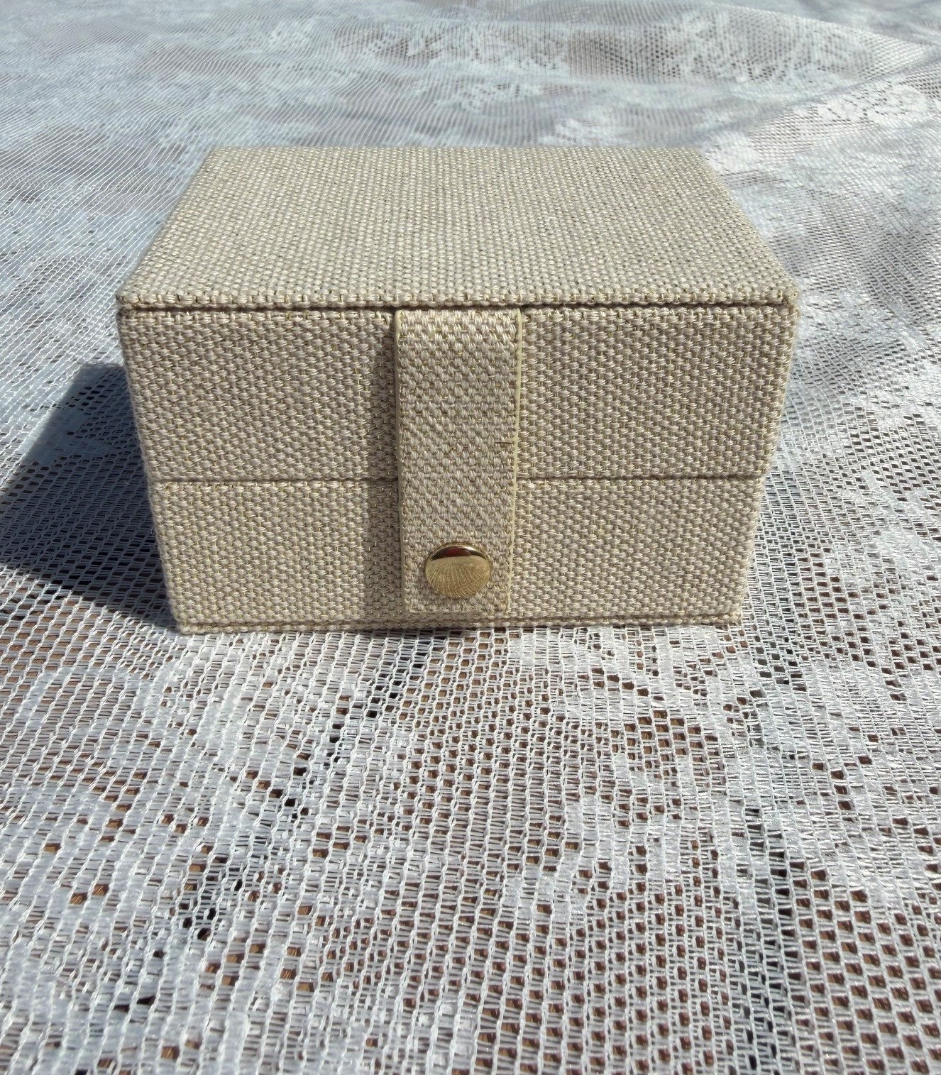 Mini smykkeskrin i sandfarve – Aqua Dulce - Billede 2