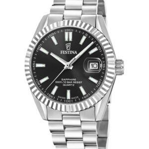 Festina herreur Swiss Made med sort skive – F20084/D