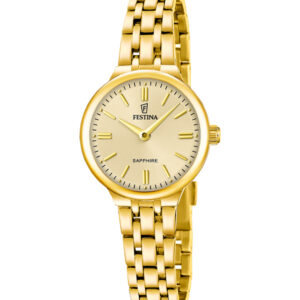 Festina Mademoiselle dameur med champagnefarvet skive – F20745/2