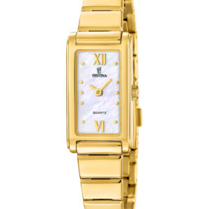 Festina Mademoiselle dameur med perlemorsskive i guld – F20768/1