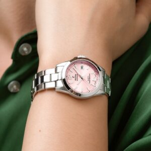 Festina D. Swiss Made dameur i stål med lyserød skive – F20049/3